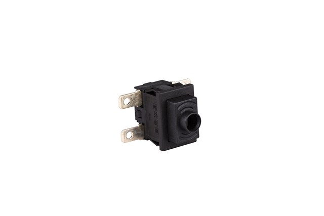20*13mm Black Body 2NO with Illumination with Terminal Stay Put Black A44 Series Rocker Switch